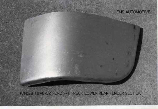 LOWER  REAR FRONT FENDER SECTION